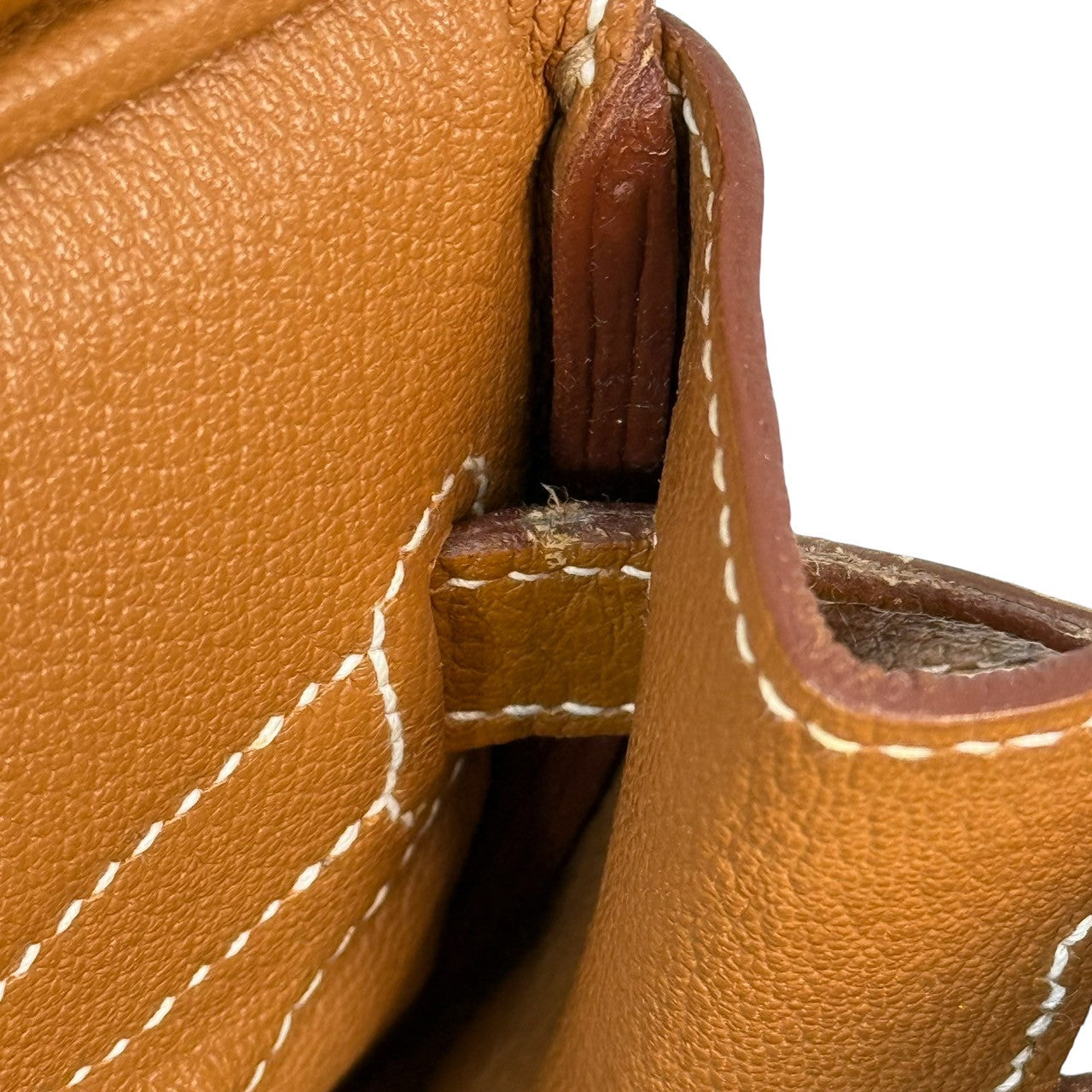 エルメス 2014 バーキン30 □K刻印 トリヨン シルバー金具 ゴールド ハンドバック