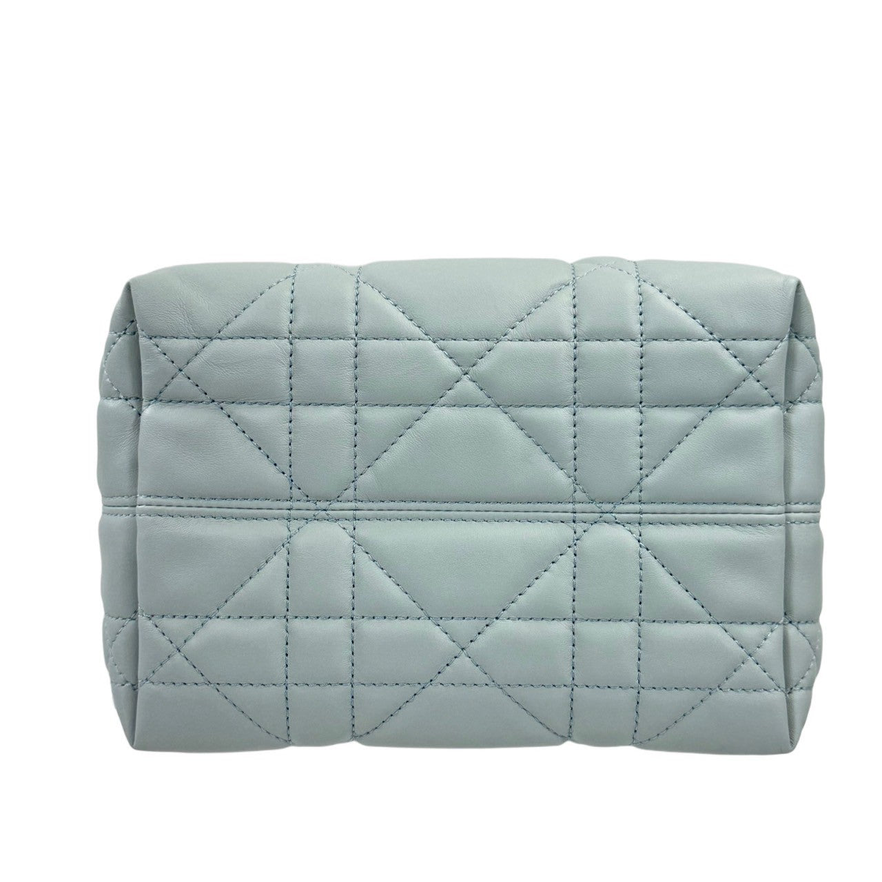 Christian Dior Toujours バーティカル トートバッグ スモール マクロカナージュ カーフスキン ペールブルー