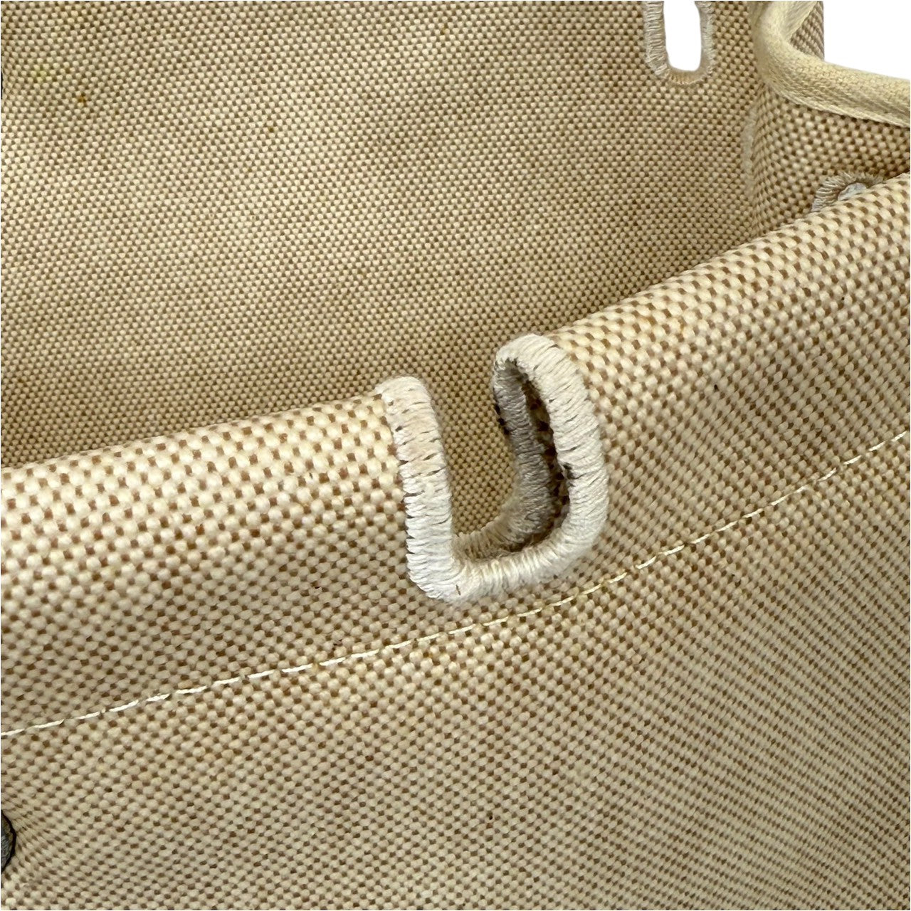 HERMES エールバッグMM □D刻印　2007年　トワルアッシュxレザー ベージュ シルバー金具