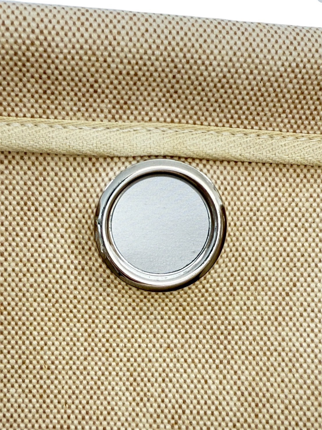 HERMES エールバッグMM □D刻印　2007年　トワルアッシュxレザー ベージュ シルバー金具