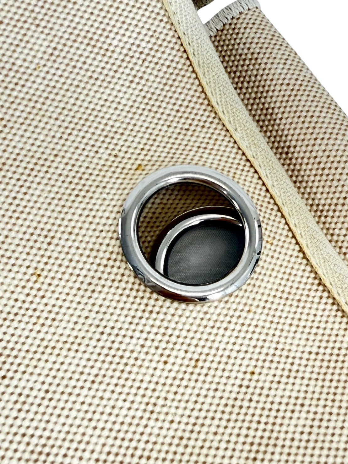 HERMES エールバッグMM □D刻印　2007年　トワルアッシュxレザー ベージュ シルバー金具