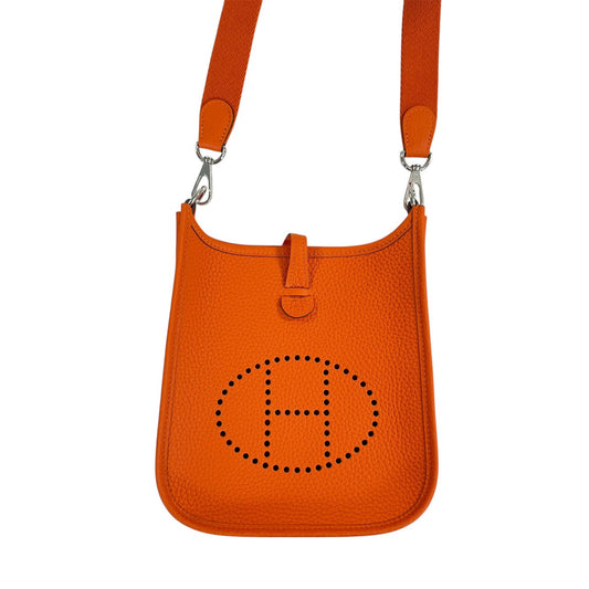 HERMES エヴリン16 TPM  K刻印 2025 トリヨンクレマンス オレンジ シルバー金具