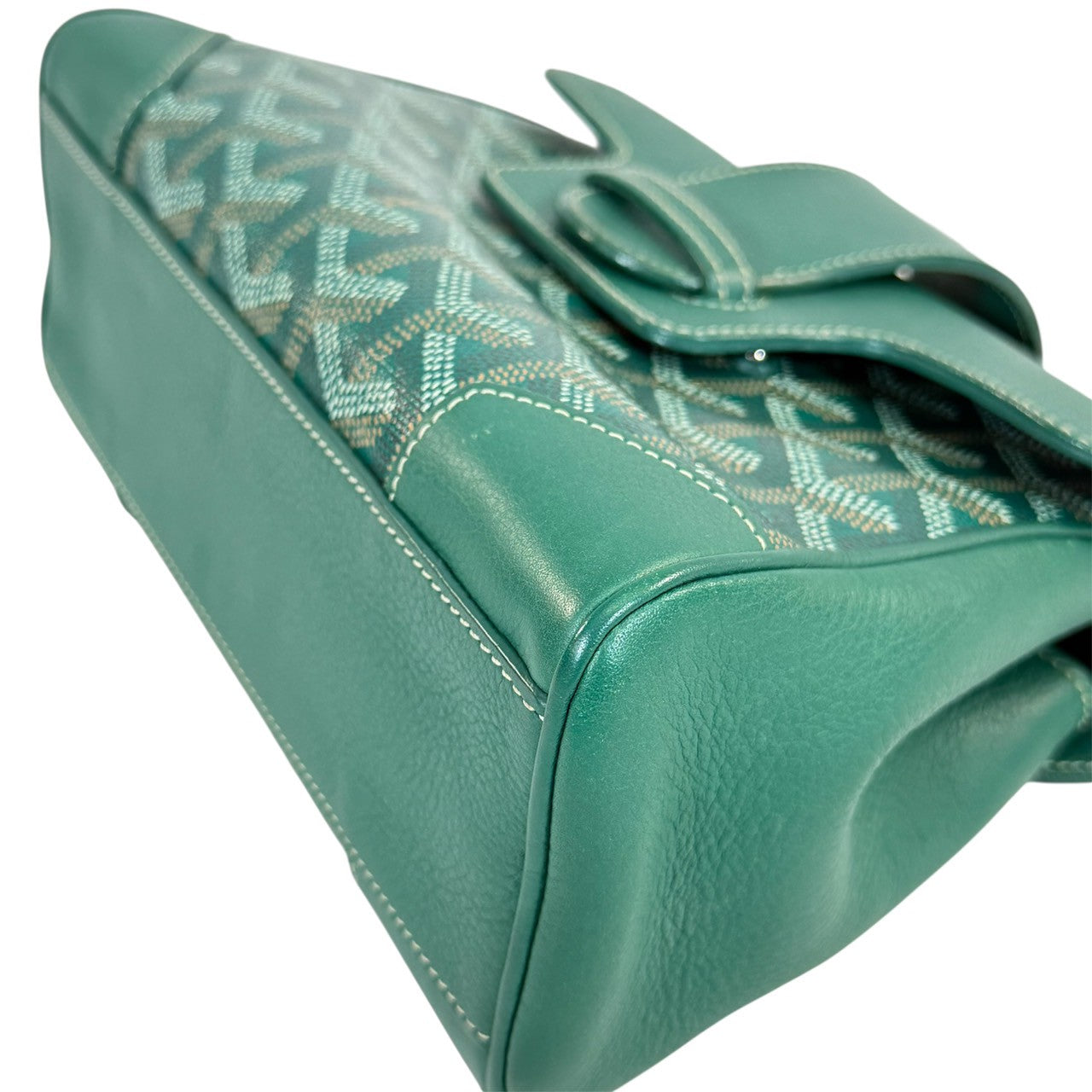 GOYARD サイゴン ミニ グリーン サッチェル ショルダーバッグ