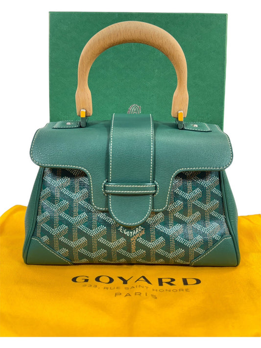 GOYARD サイゴン ミニ グリーン サッチェル ショルダーバッグ