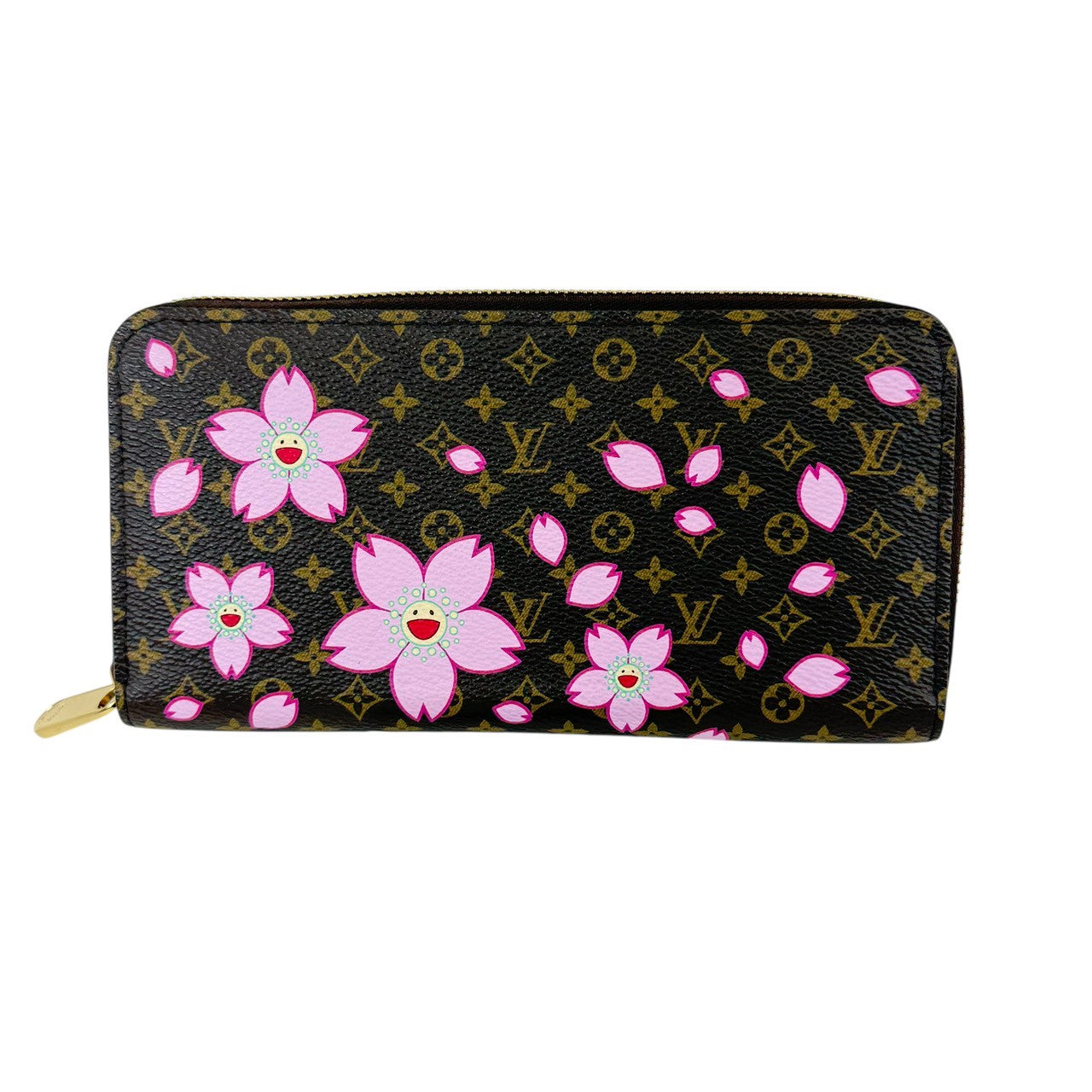 LOUIS VUITTON 村上隆 TM モノグラム チェリーブロッサム ジッピーウォレット M13433　ICチップ