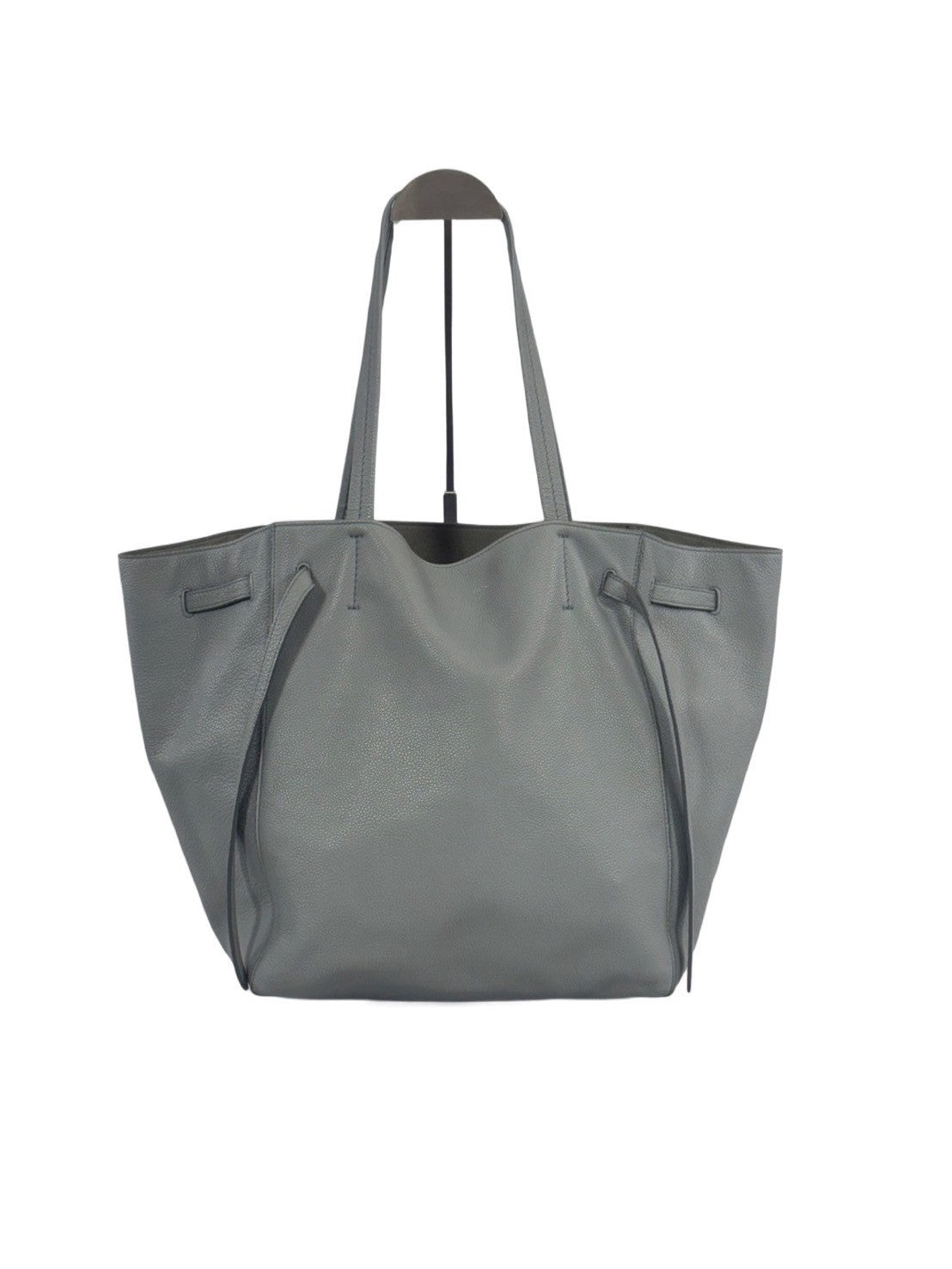 CELINE セリーヌ カバ　ファントム　スモール トートバッグ グレー レザー　