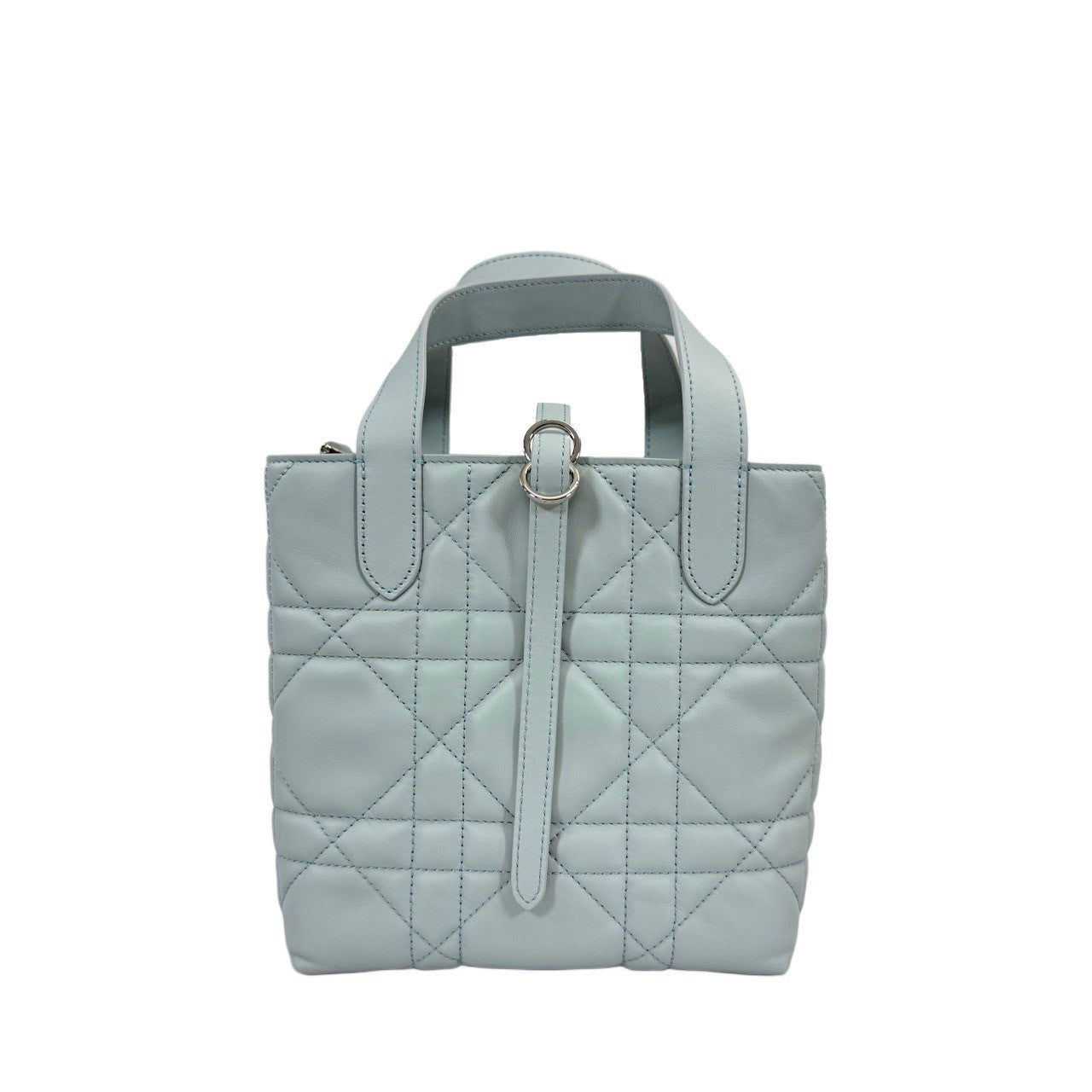 Christian Dior Toujours バーティカル トートバッグ スモール　マクロカナージュ カーフスキン　ペールブルー
