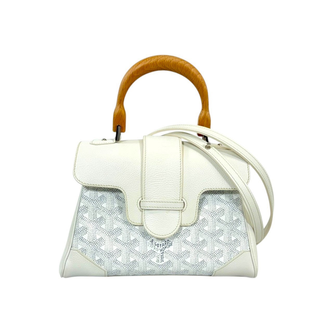 GOYARD サイゴン ミニ ホワイト サッチェル ショルダーバッグ　2WAY