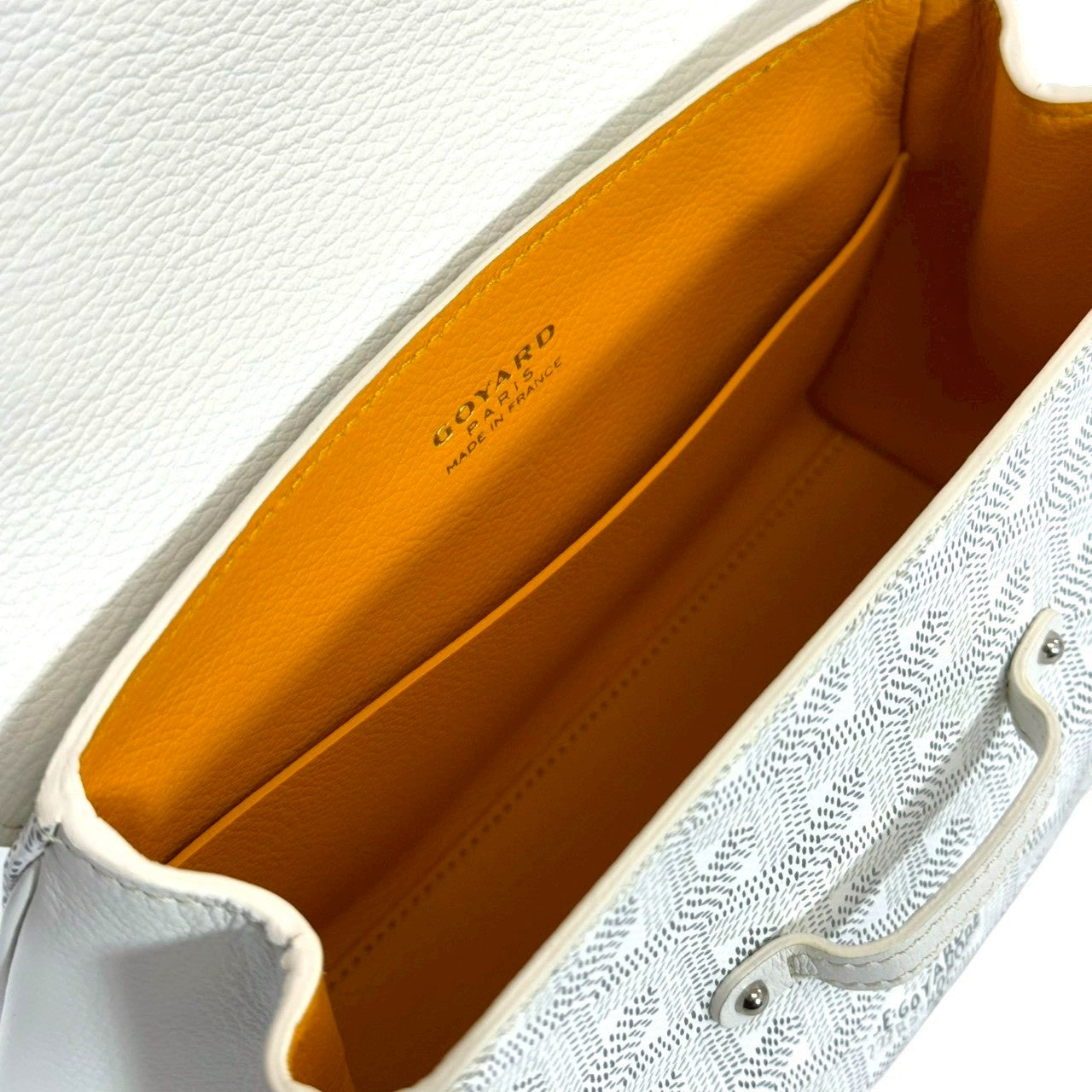 GOYARD サイゴン ミニ ホワイト サッチェル ショルダーバッグ　2WAY