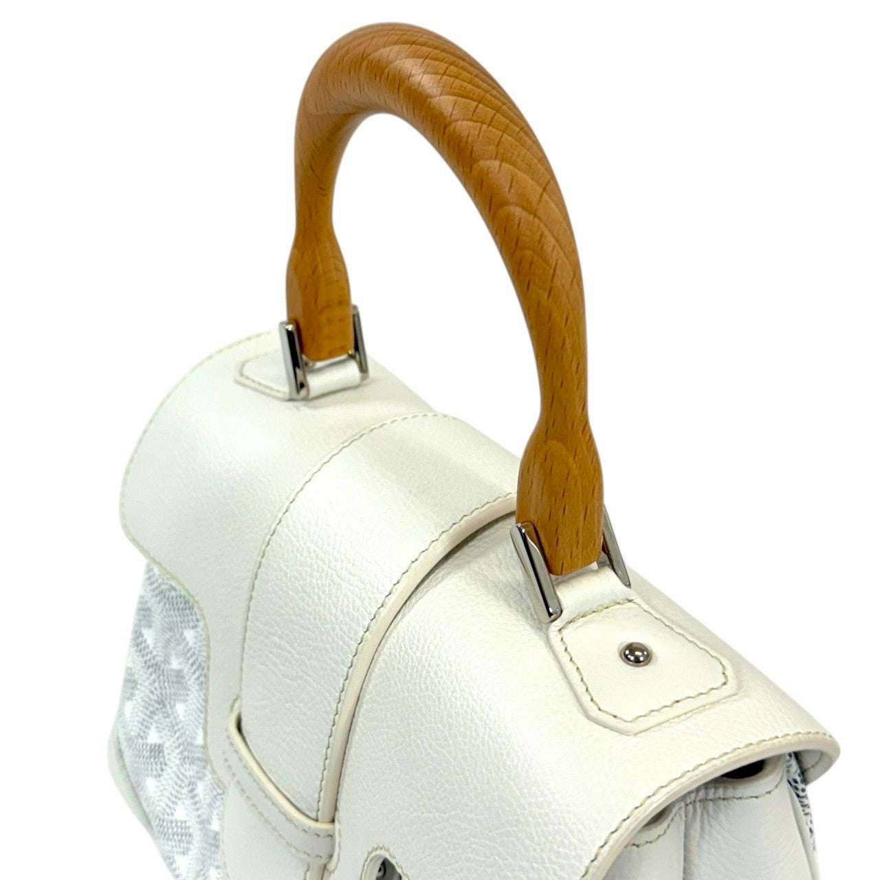 GOYARD サイゴン ミニ ホワイト サッチェル ショルダーバッグ　2WAY